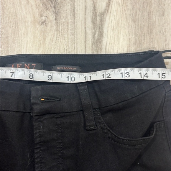 Jen7 for 7 for all mankind Black Flared Pants with Gold Button Accents  NWT 6 - Picture 5 of 8